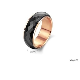 Inel Ceramic Din Tungsten Negru De Înaltă Calitate
