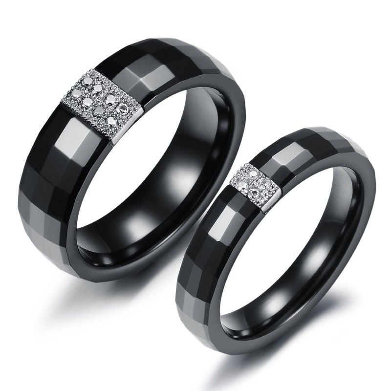 Inel Ceramic Din Tungsten Cu Romb Ușor De Utilizat Pentru Îndrăgostiți Inel Ceramic Din Tungsten Cu Romb Ușor De Utilizat Pentru Îndrăgostiți