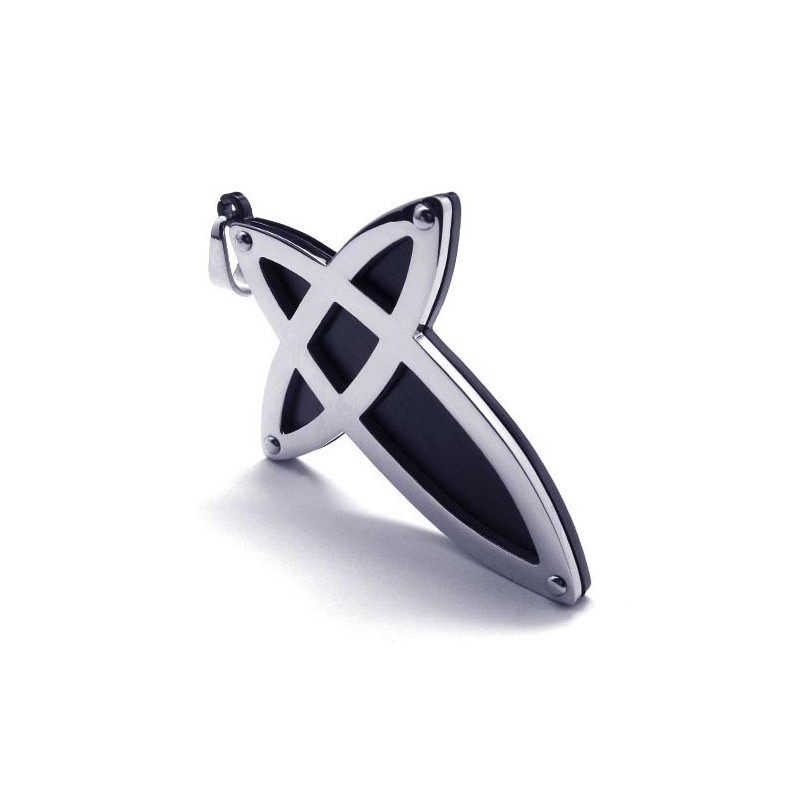 Pandantiv Cruce Din Titan, Stil Nou - Free Chian Pandantiv Cruce Din Titan, Stil Nou - Free Chian
