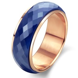 Inel Ceramic Din Tungsten Albastru, Complet În Specificații