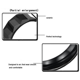 Inel Ceramic Din Tungsten Negru Cu O Gamă Largă De Varietăți