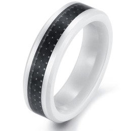 Inel Ceramic Din Tungsten Din Fibră De Carbon Neagră De Calitate Fiabilă
