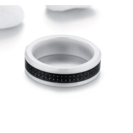 Inel Ceramic Din Tungsten Din Fibră De Carbon Neagră De Calitate Fiabilă