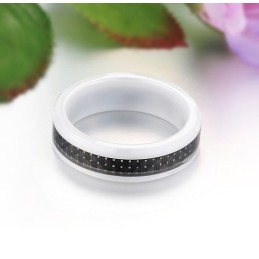 Inel Ceramic Din Tungsten Din Fibră De Carbon Neagră De Calitate Fiabilă