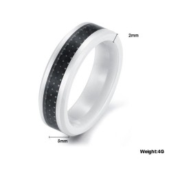 Inel Ceramic Din Tungsten Din Fibră De Carbon Neagră De Calitate Fiabilă