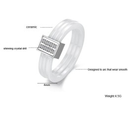 Cunoscut Pentru Inelul Său Ceramic Triciclic Din Tungsten De Calitate Superioară Cu Stras