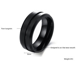 Cunoscut Pentru Inelul Său Ceramic Retro Din Tungsten Pentru Bărbați De Calitate Superioară