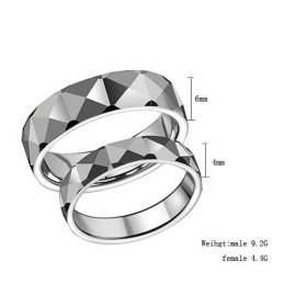 Inel Ceramic Din Tungsten, De Renume Mondial, Cu Unghi De Colț, Pentru Îndrăgostiți