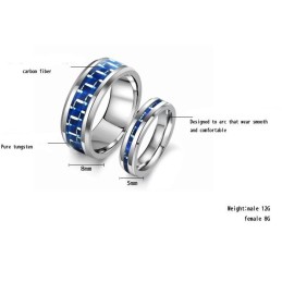 Inel Ceramic Din Tungsten De Înaltă Calitate Pentru Îndrăgostiți