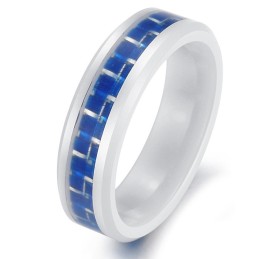 Inel Ceramic Albastru Din Tungsten Pentru A Avea O Poveste Lungă