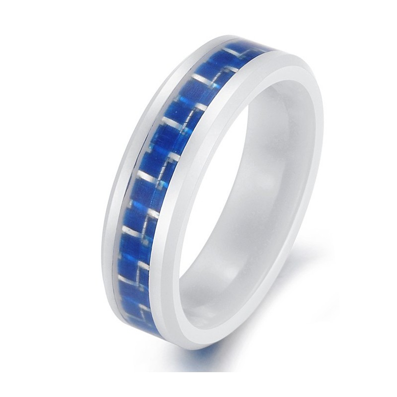 Inel Ceramic Albastru Din Tungsten Pentru A Avea O Poveste Lungă Inel Ceramic Albastru Din Tungsten Pentru A Avea O Poveste Lungă