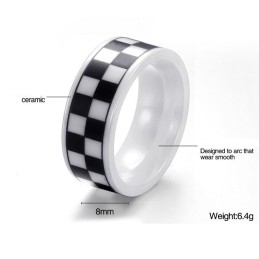 Inel Ceramic Din Tungsten Cu Grilă Masculină De Calitate Excelentă