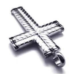Pandantiv Bărbătesc Din Titan Cross Grain - Free Chian
