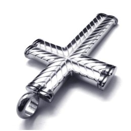 Pandantiv Bărbătesc Din Titan Cross Grain - Free Chian