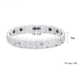 Brățară Ceramică Din Tungsten Alb Cu Stras, Calitate Și Cantitate Garantate