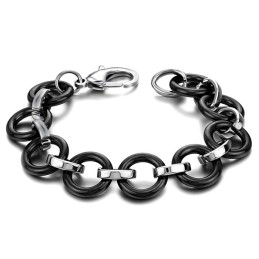 Brățară Ceramică Din Tungsten Negru De Calitate Superioară