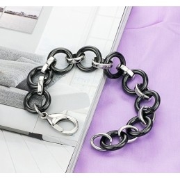 Brățară Ceramică Din Tungsten Negru De Calitate Superioară