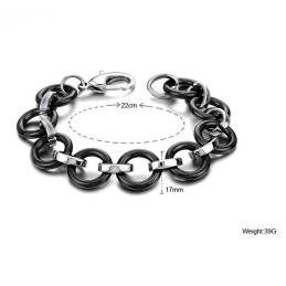 Brățară Ceramică Din Tungsten Negru De Calitate Superioară