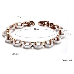 Brățară Ceramică Din Tungsten Pentru Femei, Cu O Poveste Lungă