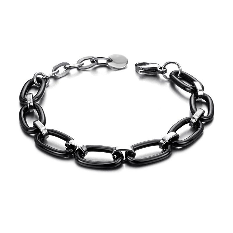 Brățară Ceramică Din Tungsten Negru De Calitate Stabilă Brățară Ceramică Din Tungsten Negru De Calitate Stabilă