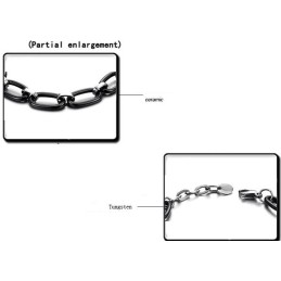 Brățară Ceramică Din Tungsten Negru De Calitate Stabilă