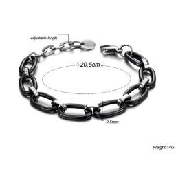 Brățară Ceramică Din Tungsten Negru De Calitate Stabilă