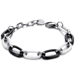 Brățară Ceramică Din Tungsten Alb-Negru De Înaltă Calitate Pentru Femei