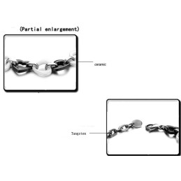 Brățară Ceramică Din Tungsten Cu Model Inimă, Completă În Specificații