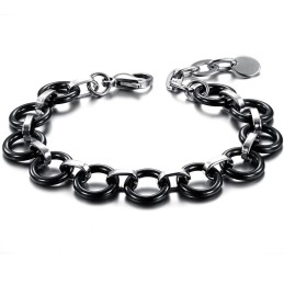 Brățară Ceramică Din Tungsten Negru, De Renume Mondial, Pentru Femei