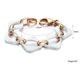 Brățară Ceramică Din Tungsten Alb De Înaltă Calitate