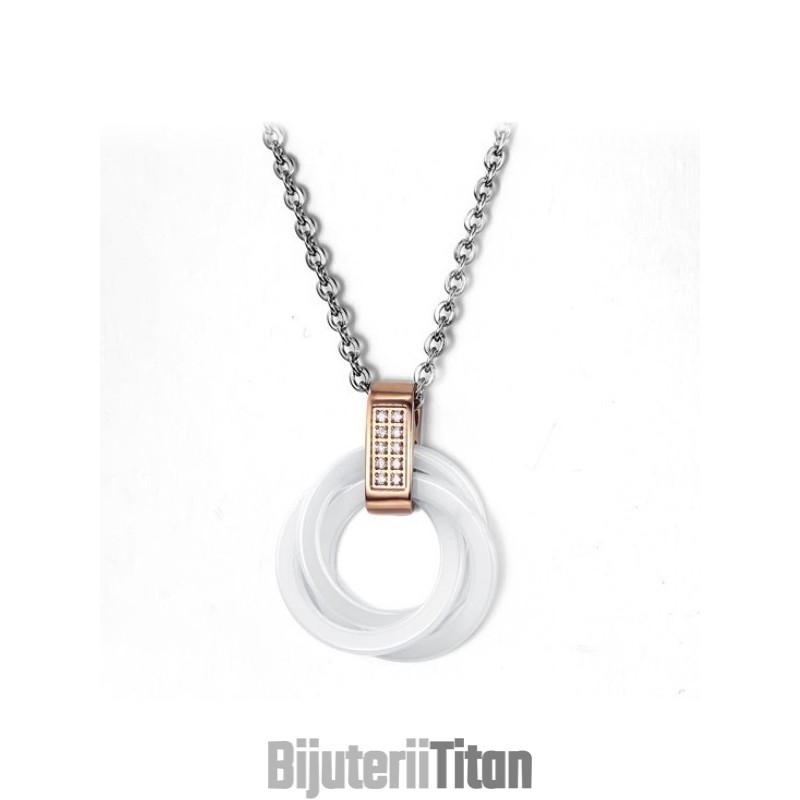 Colier Din Ceramică De Tungsten De Calitate Fiabilă Cu Stras