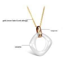 Colier Ceramic Din Tungsten Pentru Femei, Durabil În Utilizare