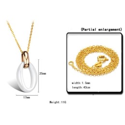 Colier Ceramic Din Tungsten Alb, Cu O Gamă Largă De Varietăți Pentru Femei