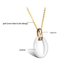 Colier Ceramic Din Tungsten Alb, Cu O Gamă Largă De Varietăți Pentru Femei