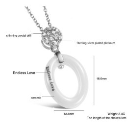 Colier Concis Din Ceramică Din Tungsten, Regele Cantității, Pentru Femei