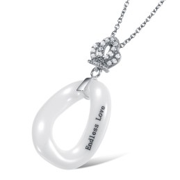 Colier Ceramic De Tungsten Cu Font O De Înaltă Calitate Pentru Femei