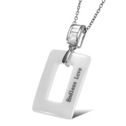 Colier Ceramic Din Tungsten Concis De Înaltă Calitate Pentru Femei