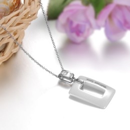 Colier Ceramic Din Tungsten Concis De Înaltă Calitate Pentru Femei