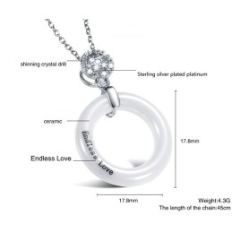 Colier Ceramic Rotund Din Tungsten, Cu O Gamă Largă De Varietăți Pentru Femei