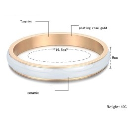 Brățară Ceramică Din Tungsten Alb Cu O Gamă Largă De Varietăți