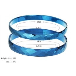 Brățară Ceramică Din Tungsten Albastru De Calitate Stabilă