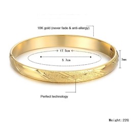Brățară Placată Cu Aur De 18K, Pentru Femei, Cu Calitate Și Cantitate Garantate