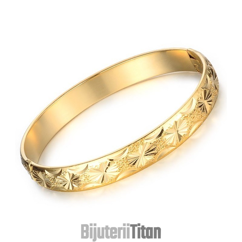 Brățară Elegantă Placată Cu Aur De 18K, De Calitate Stabilă Pentru Femei Brățară Elegantă Placată Cu Aur De 18K, De Calitate Stabilă Pentru Femei