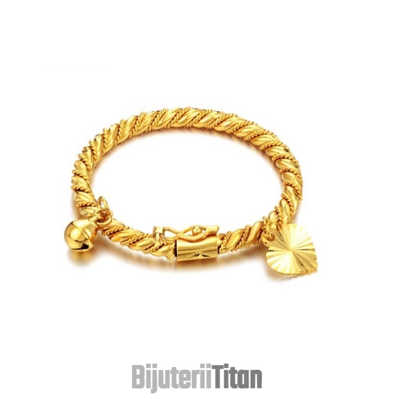 Brățară Placată Cu Aur De 18K Pentru Copii, Cu Clopoțel, Se Vinde Bine În Toată Lumea Brățară Placată Cu Aur De 18K Pentru Copii, Cu Clopoțel, Se Vinde Bine În Toată Lumea