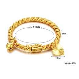 Brățară Placată Cu Aur De 18K Pentru Copii, Cu Clopoțel, Se Vinde Bine În Toată Lumea