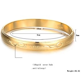 Brățară Placată Cu Aur De 18K De Înaltă Calitate Pentru Femei