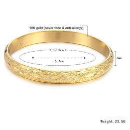 Brățară Placată Cu Aur De 18K, Cu Model De Stea, De Calitate Stabilă Pentru Femei