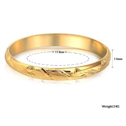 Brățară Placată Cu Aur De 18K, Cu Model Floral De Înaltă Calitate Pentru Femei