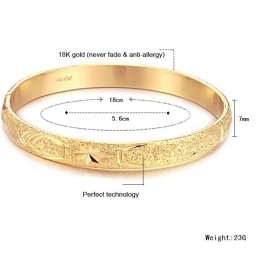 Brățară Placată Cu Aur De 18K, Calitate Și Cantitate Garantate