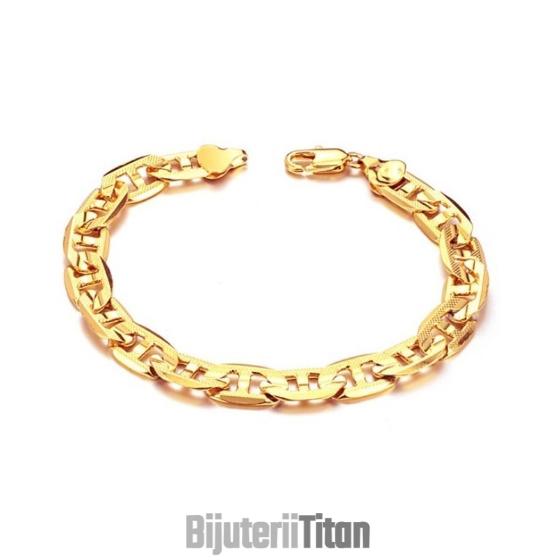 Brățară Placată Cu Aur De 18K Cu Font G Masculin Wide Varieties Brățară Placată Cu Aur De 18K Cu Font G Masculin Wide Varieties